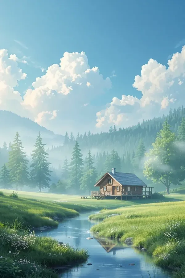 溪边小屋